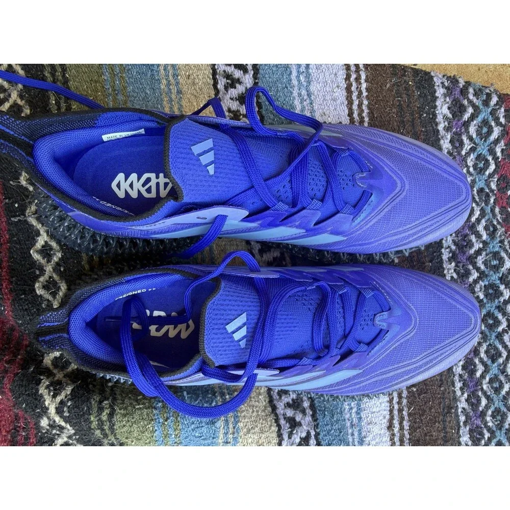RARE Sz 10.5 - Adidas 4DFWD Men’s Running Shoes ID8888 Colbalt Blue 4D 2024